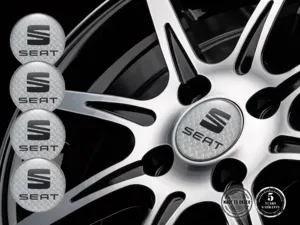 Seat Wheel Sticker Edition Luxury Domed Logos
